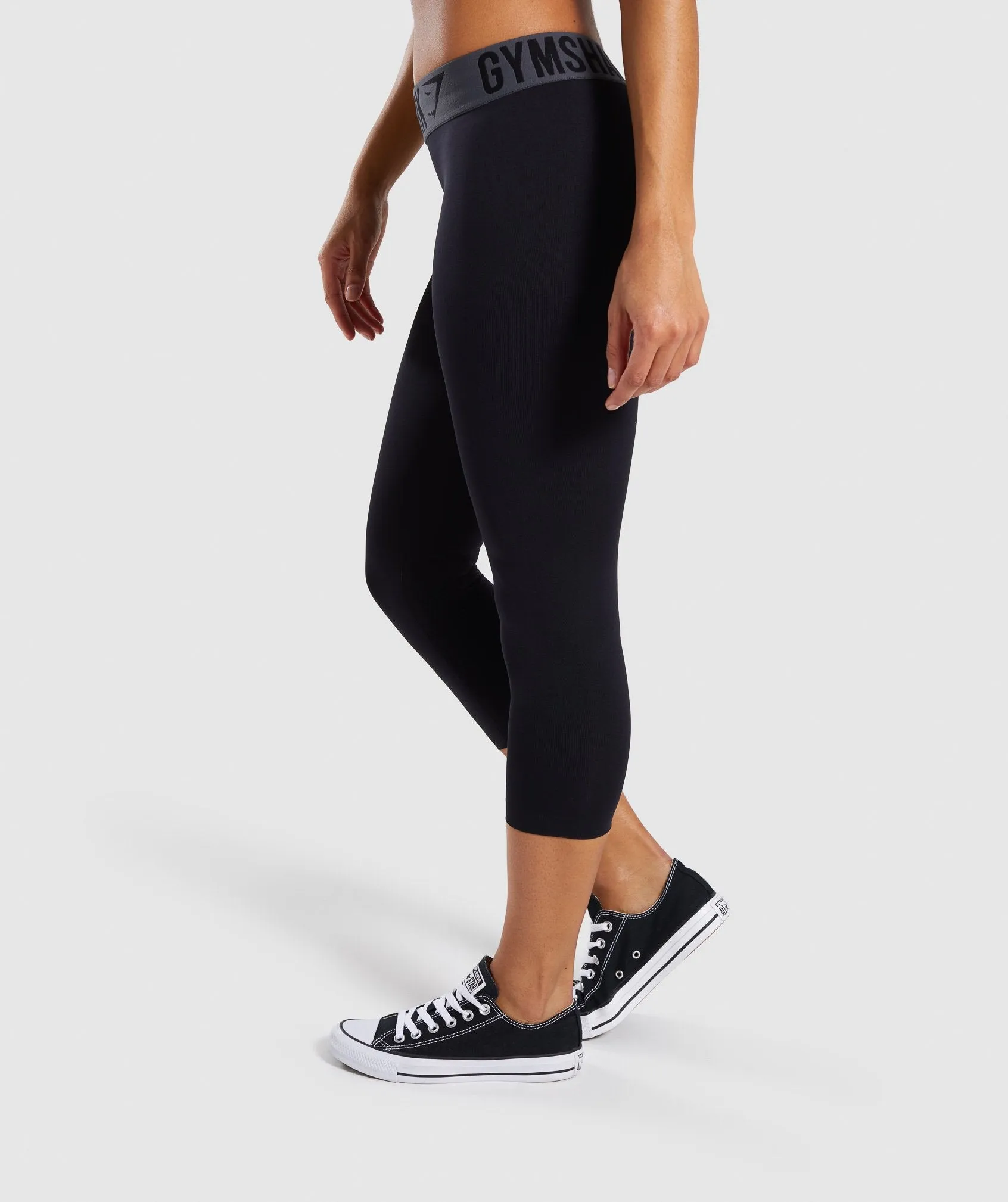 Gymshark Fit Cropped Leggings - Black