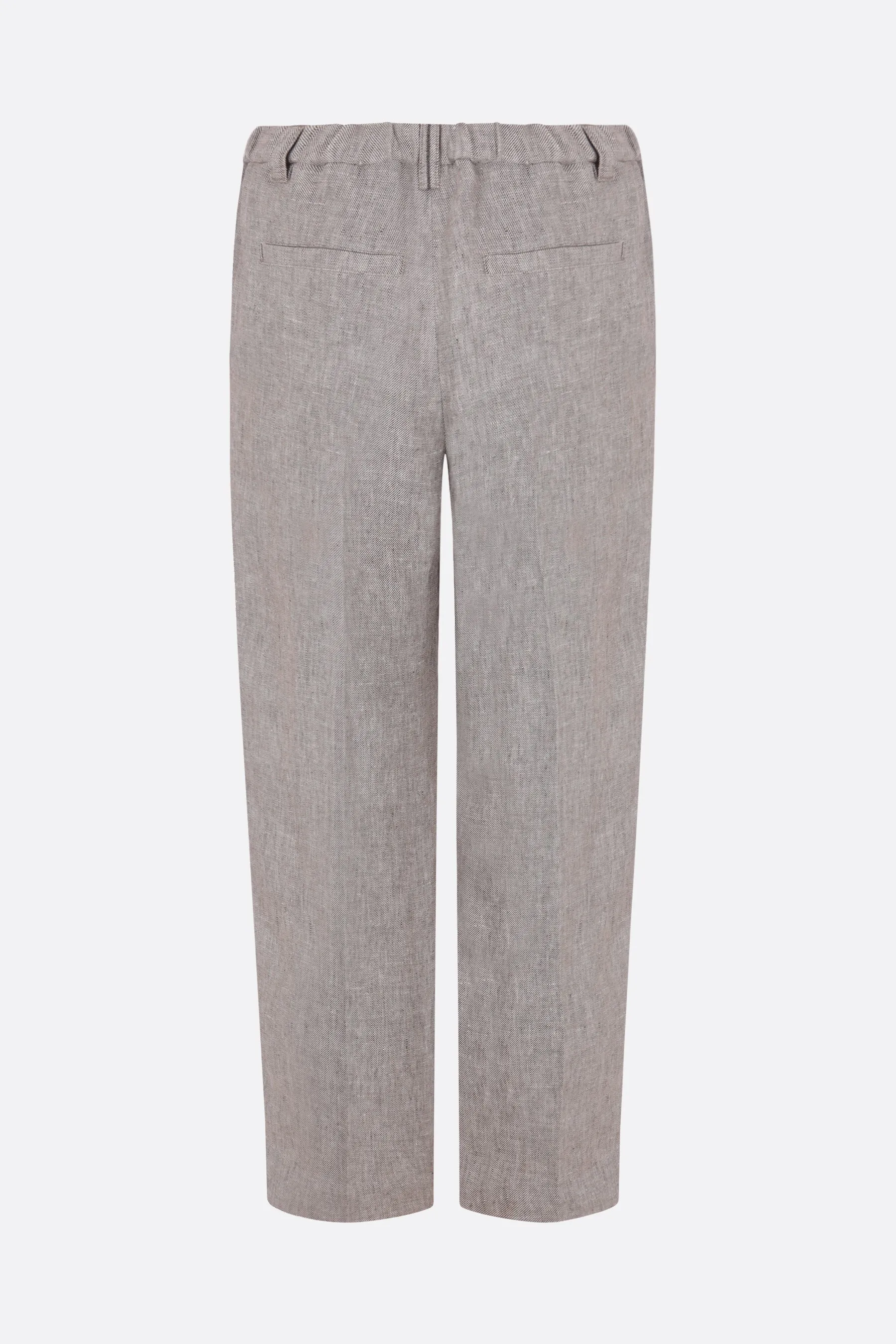 Hemp and Linen Cropped Trousers