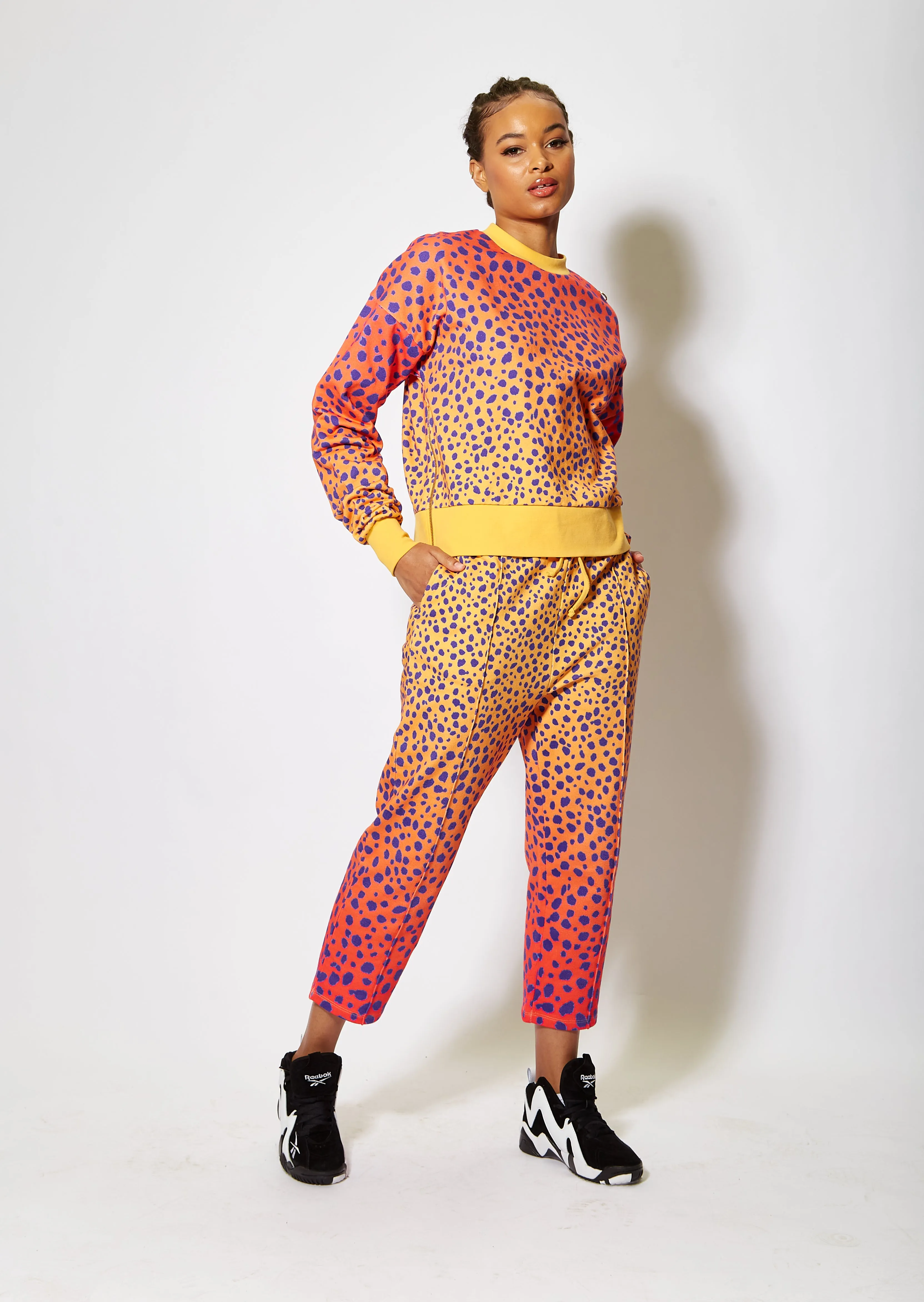 House of Holland Vivid Ceetah Print Joggers