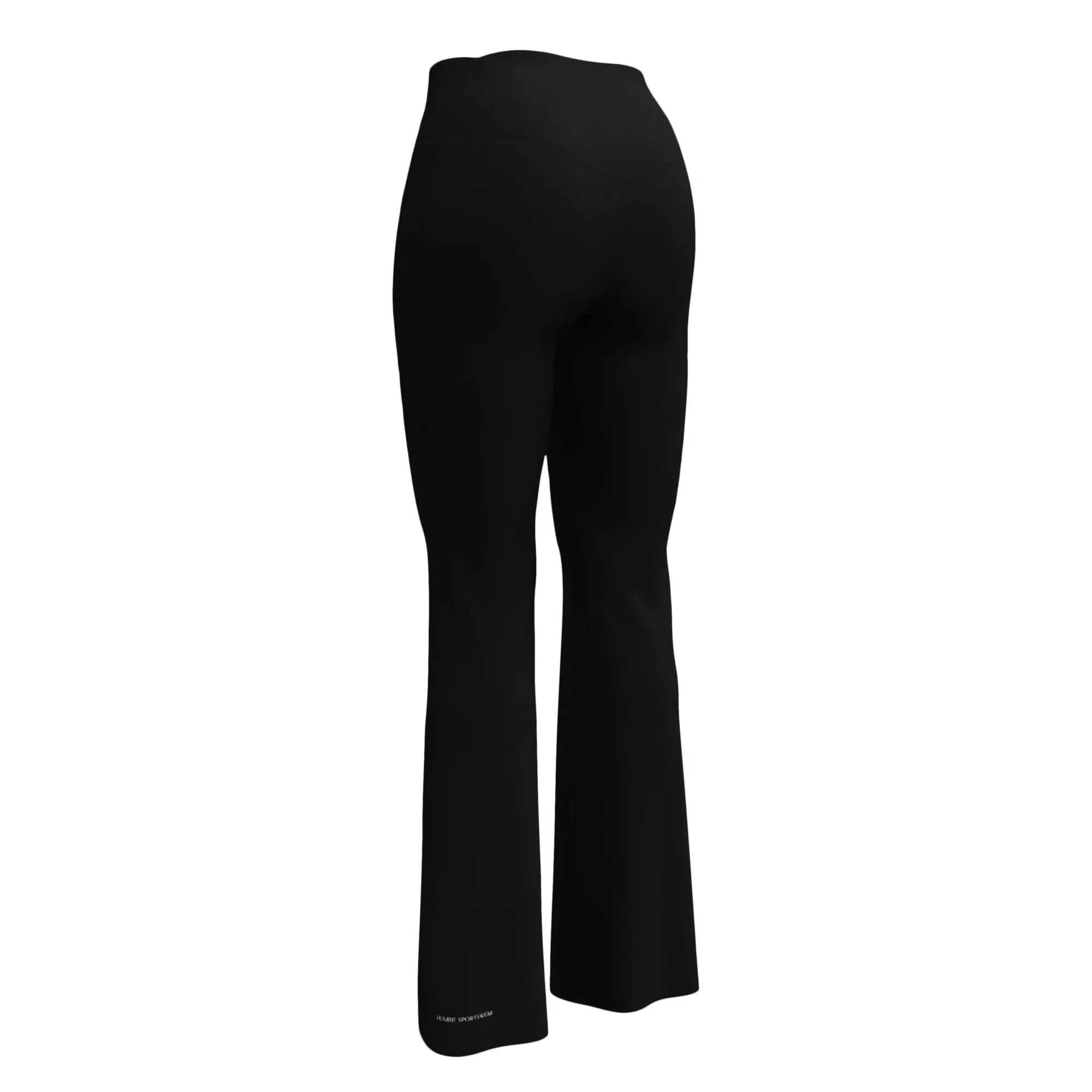 Humble Sportswear™ Women's Pure Black Flare Leggings