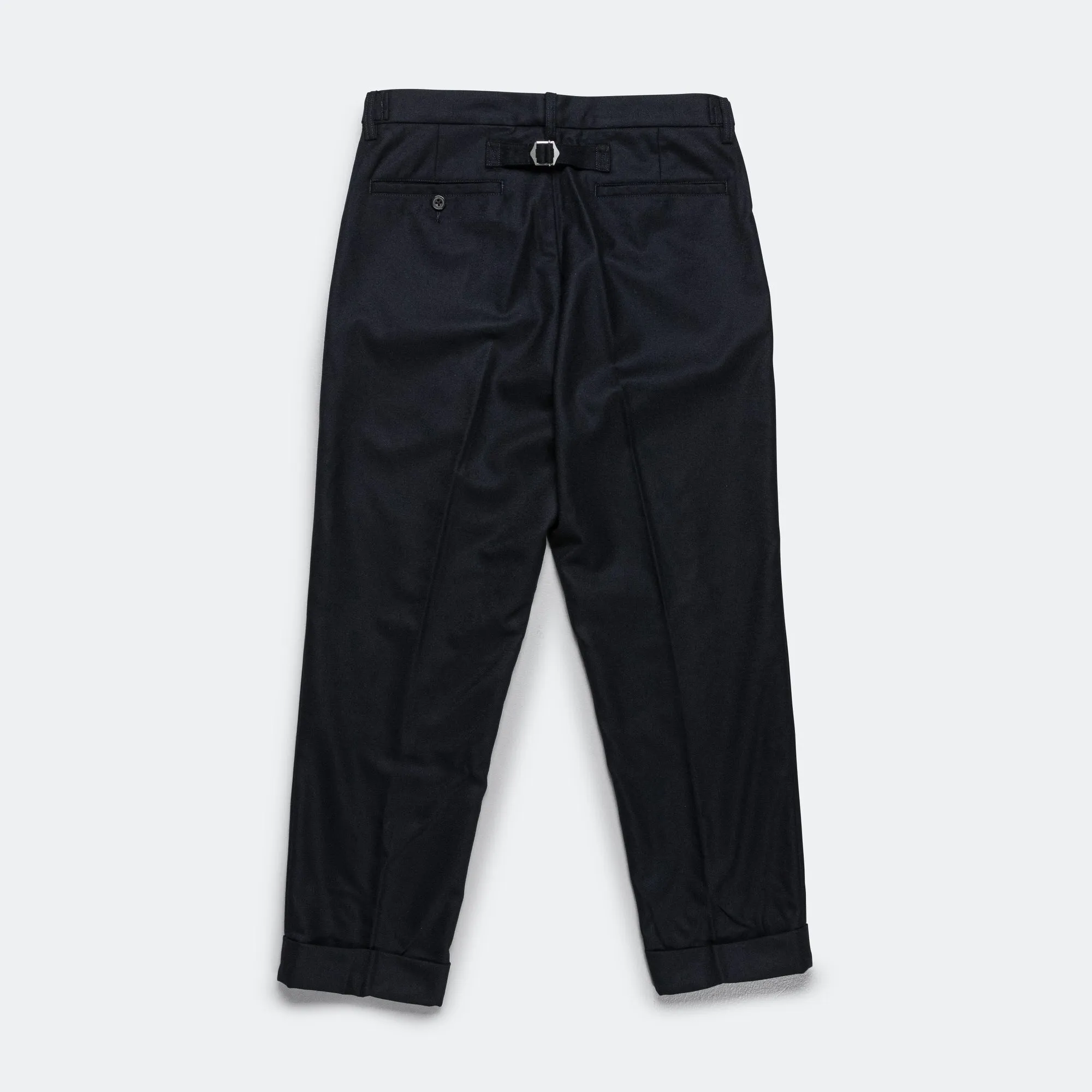 IVY Trousers Ankle-Cut Flannel - Navy