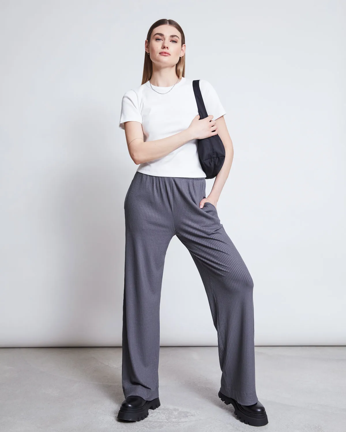 JAN 'N JUNE Smilla trousers dark grey women