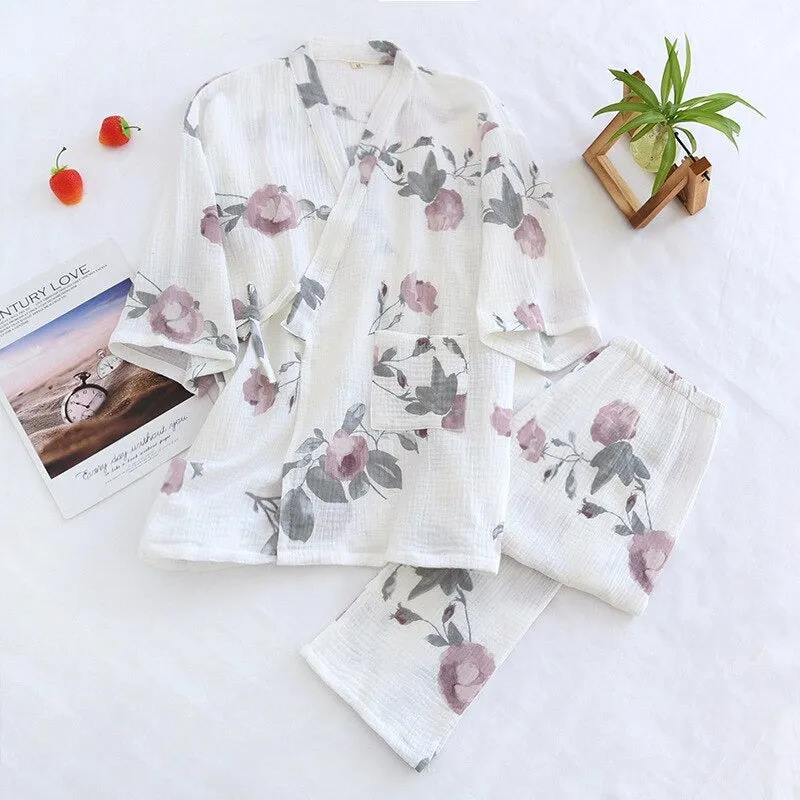 Japanese Kimono Suit Pajamas