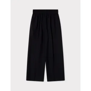 Jonah Classic Gaberdine Black Cropped Trousers