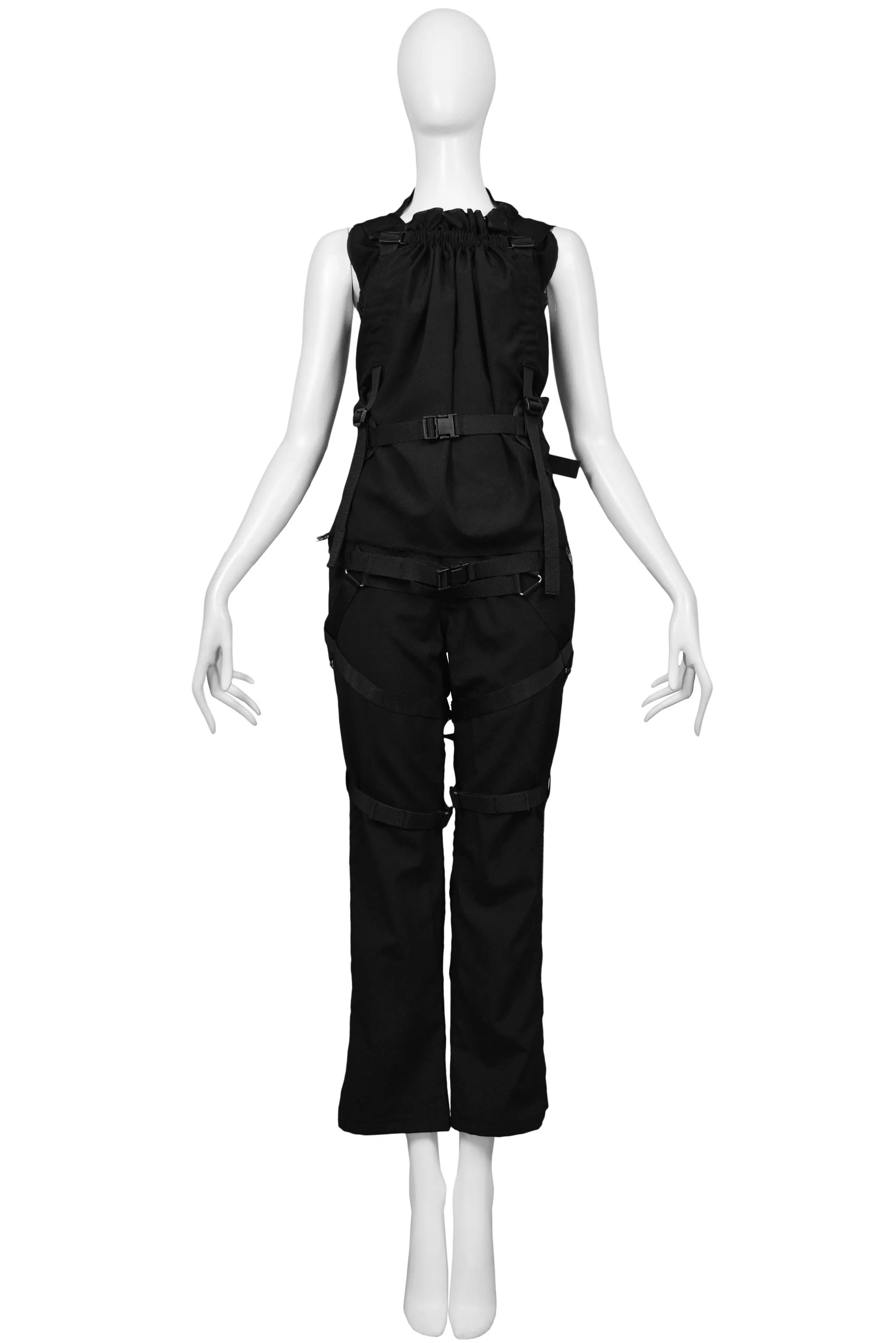 JUNYA WATANABE BLACK PARACHUTE TOP & PANT 2003