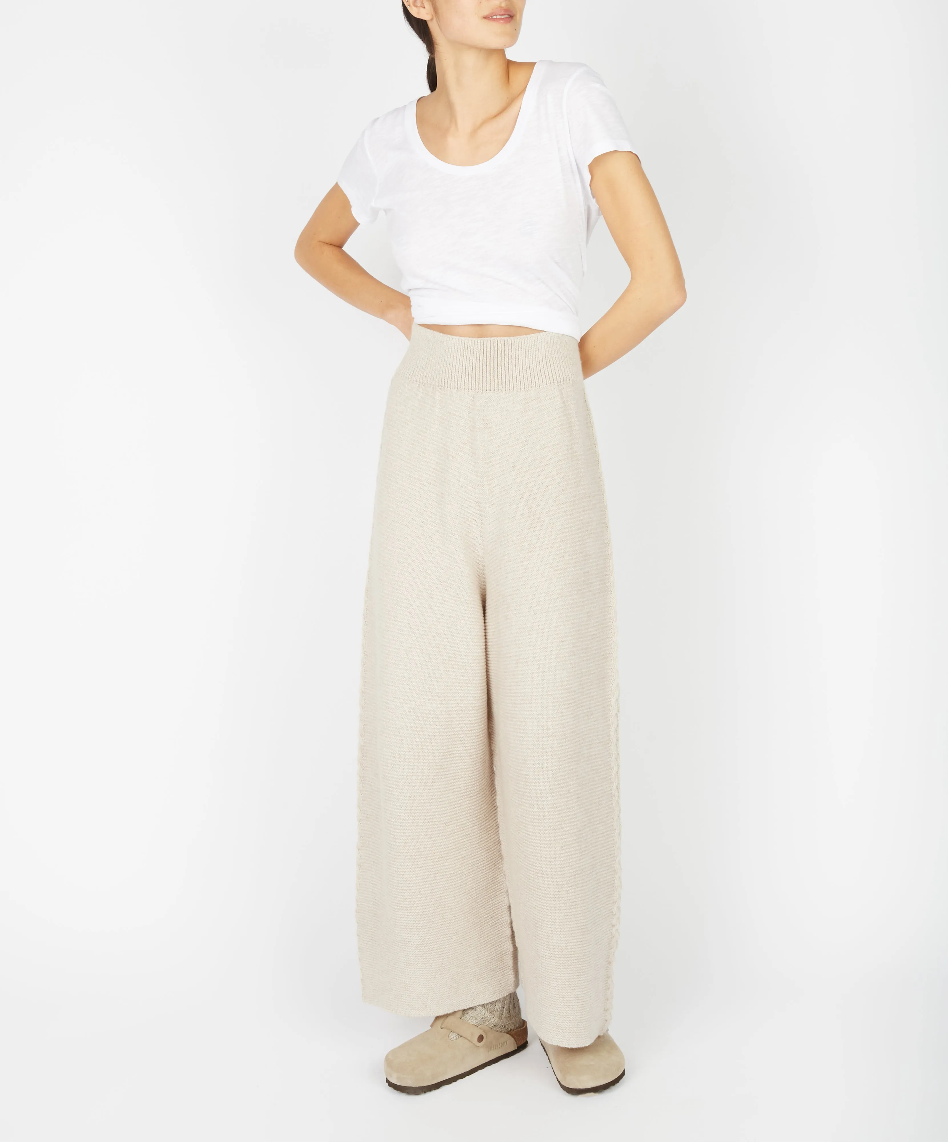 Kestrel Cropped Trousers Bone