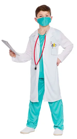 Kids Hospital Doctor Surgeon Uniform Costume