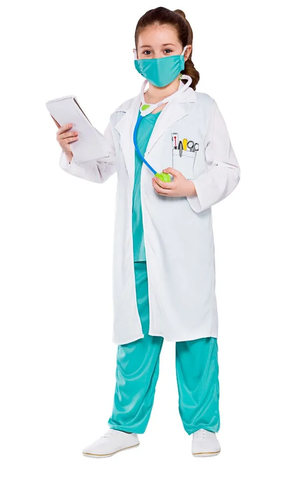 Kids Hospital Doctor Surgeon Uniform Costume