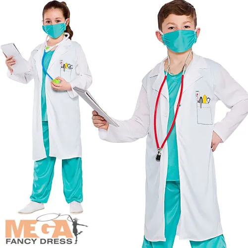 Kids Hospital Doctor Surgeon Uniform Costume