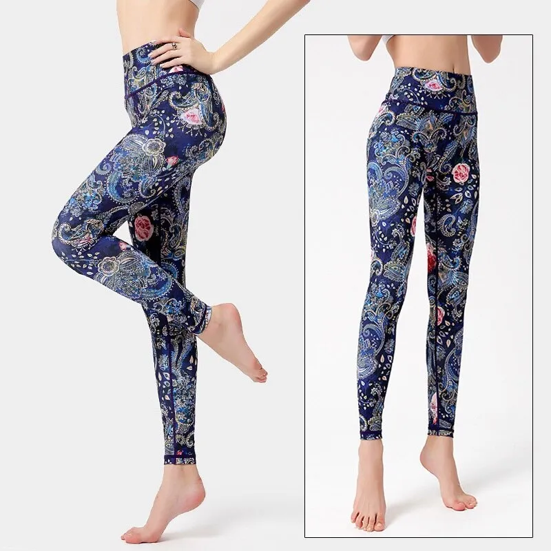 KittenAlarm - Mojoyce Cloud Hide Women Prints Sports Leggings Fitness Gym Yoga Pants High Waist Sexy Long Tights Running Trouser Workout Plus Size