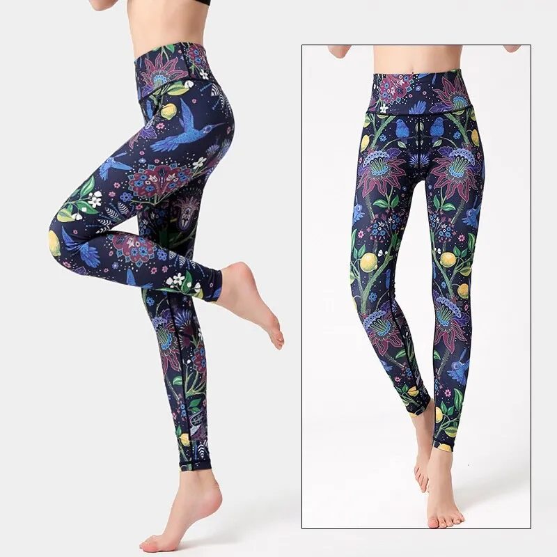 KittenAlarm - Mojoyce Cloud Hide Women Prints Sports Leggings Fitness Gym Yoga Pants High Waist Sexy Long Tights Running Trouser Workout Plus Size