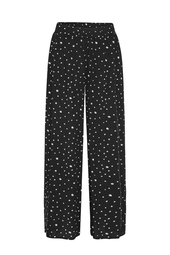 Kris Trousers - Black w/White dots