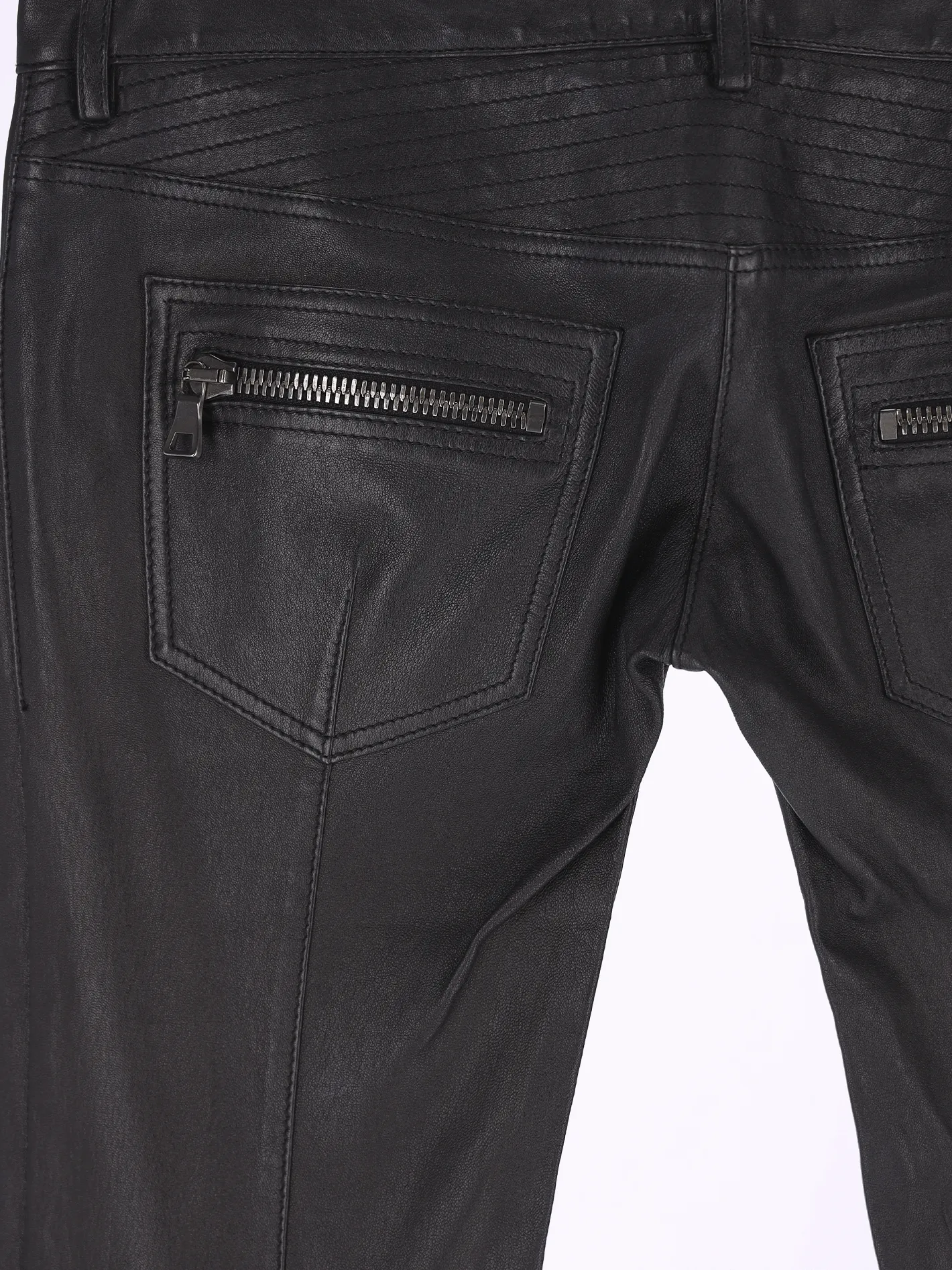 leather biker trousers