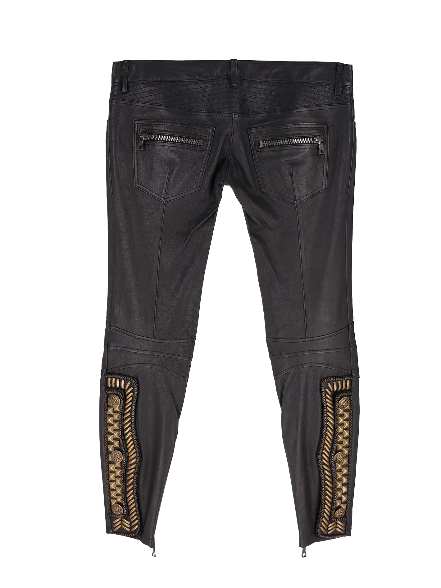 leather biker trousers