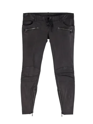 leather biker trousers