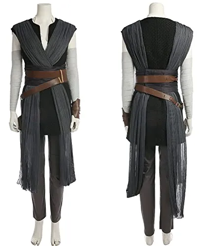 Liuyumin Rey Costume Rise of Skywalker Jedi Knight Halloween Gray 2 Medium