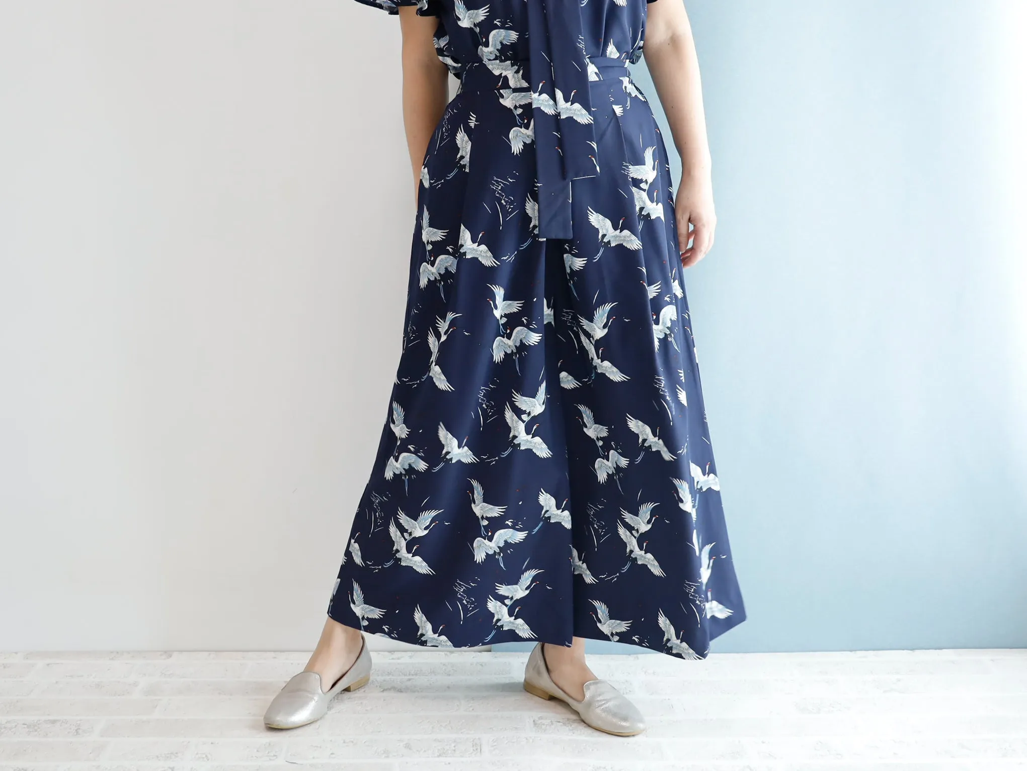 <P09C> CRANE PRINT  Gaucho