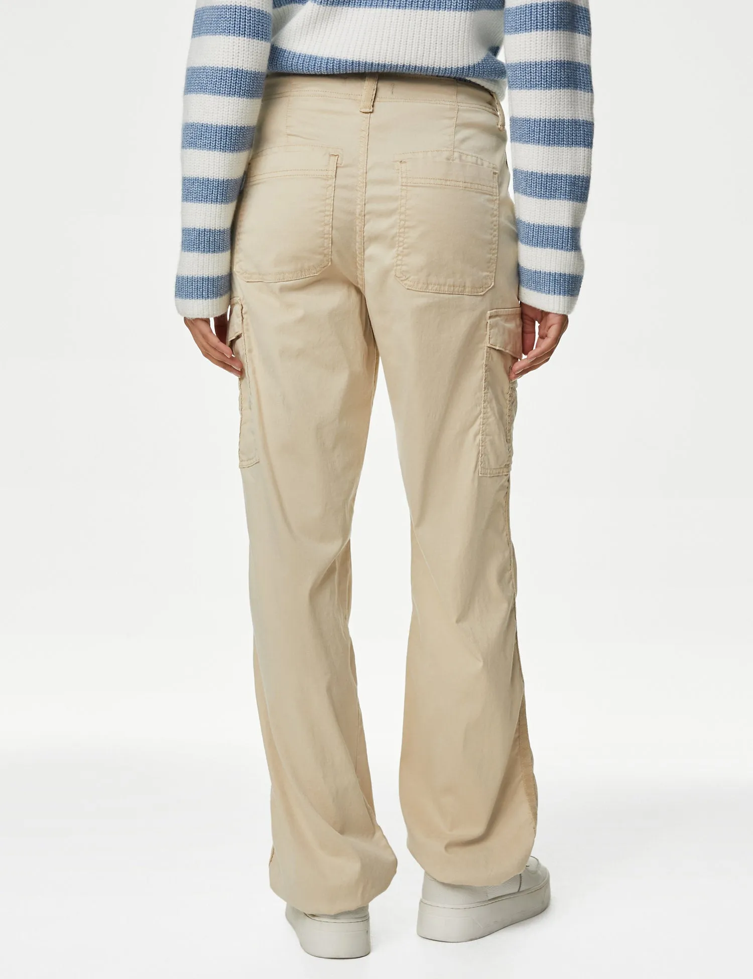 Lyocell™ Rich Cargo Straight Leg Trousers