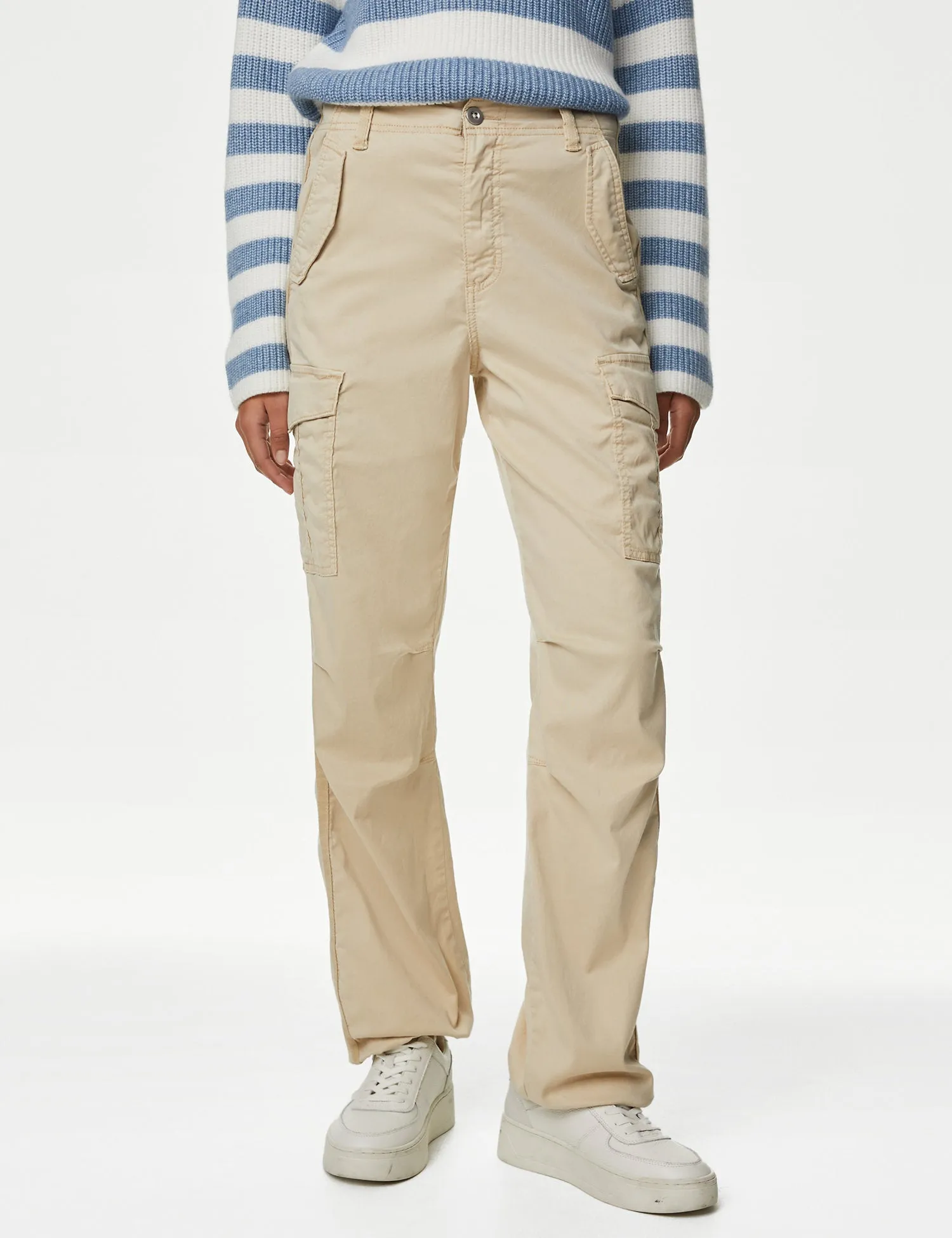 Lyocell™ Rich Cargo Straight Leg Trousers