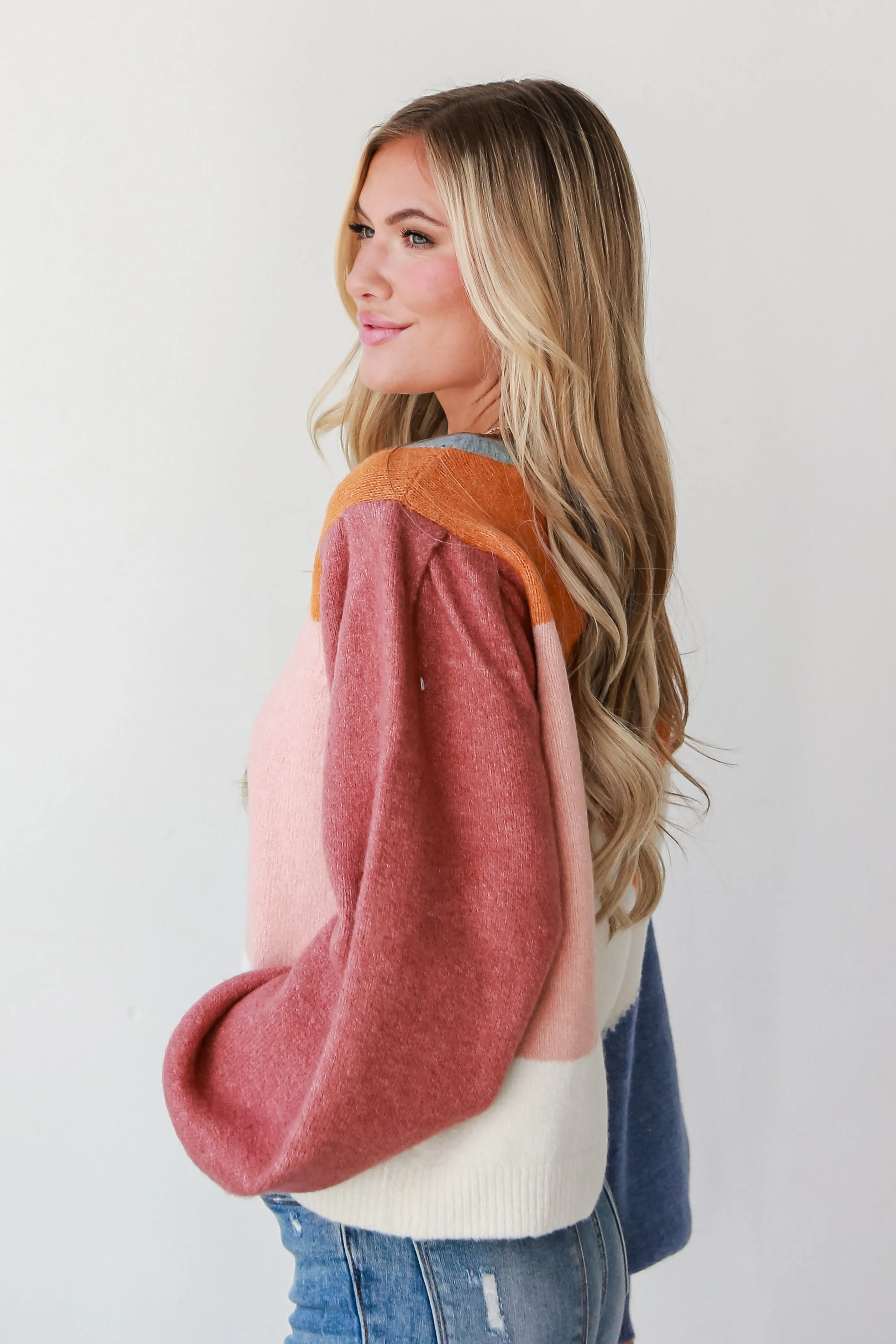 Never Let You Go Color Block Sweater