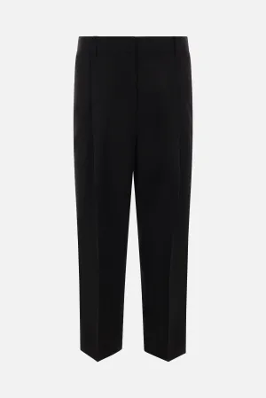 Pleated Trousers Wool Blend