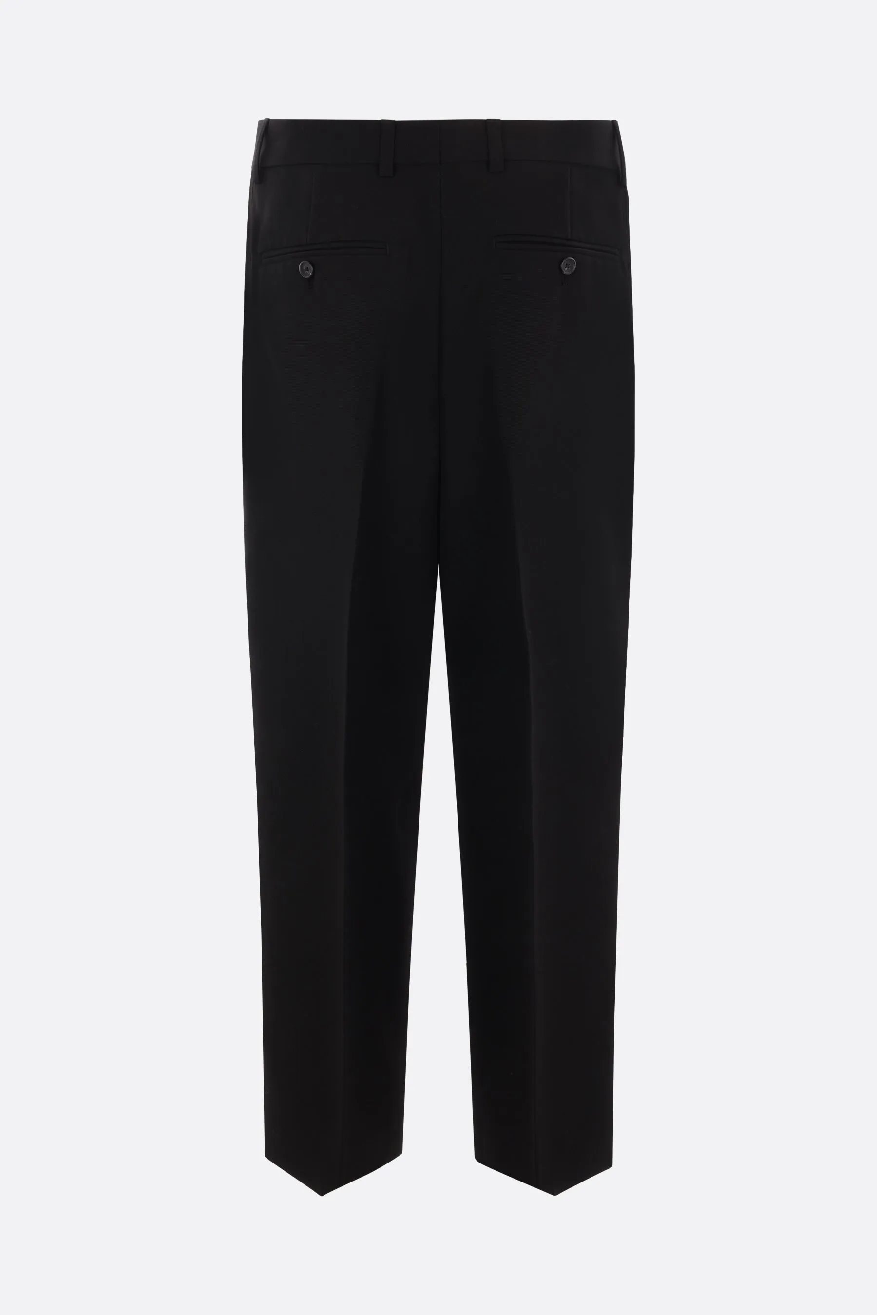 Pleated Trousers Wool Blend