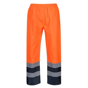 Portwest S486 Hi-Vis Two Tone Waterproof Traffic Trousers Various Colours