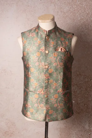 Print & weave waistcoat N9_1834