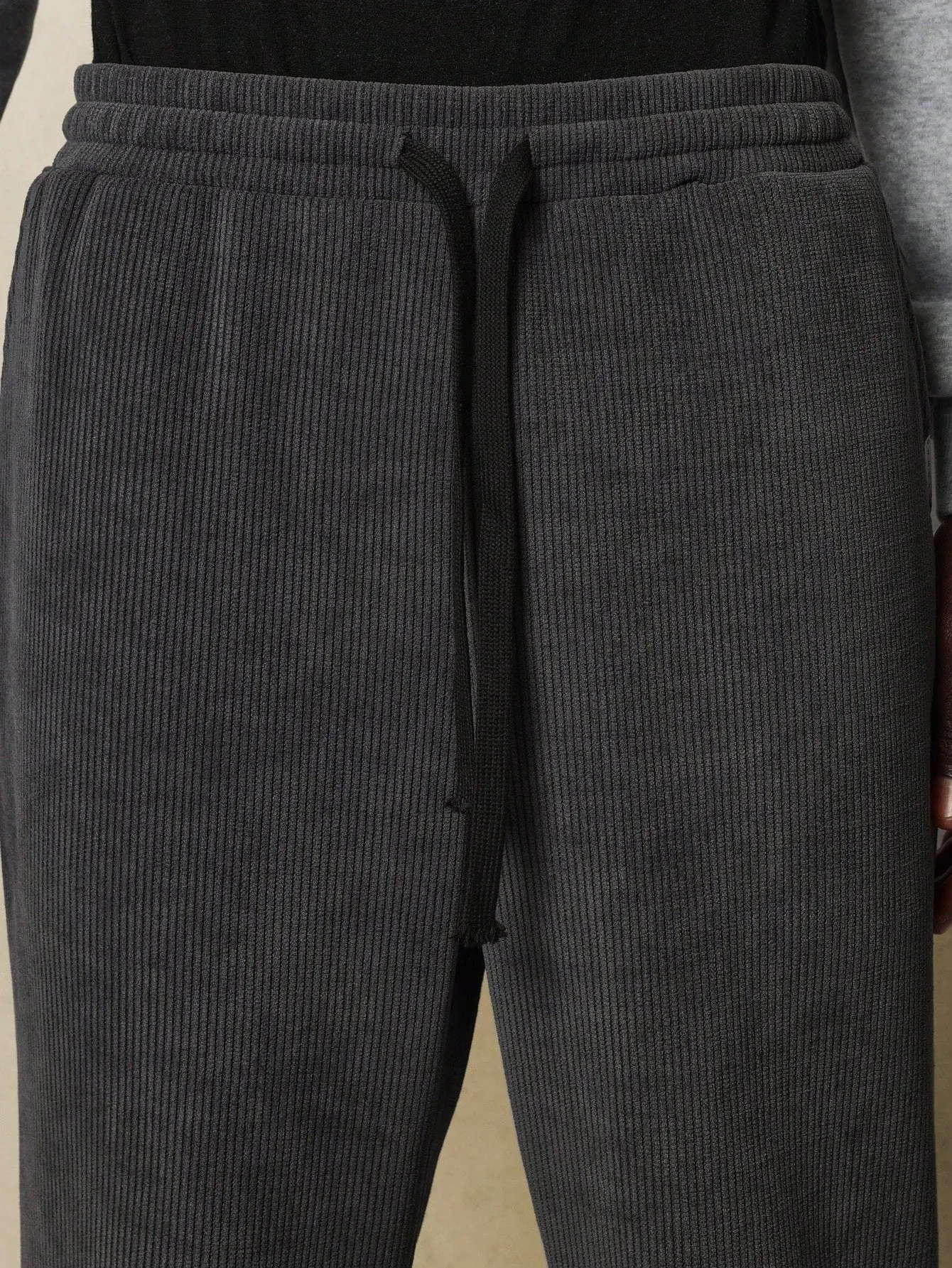 Pull On Flare Fit Cord Texture Essential Sweatpants