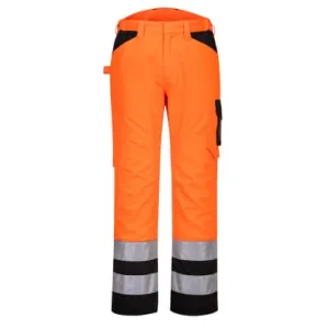 PW2 Hi Vis Service Trouser Anti Scatch Metal Free - Portwest PW241