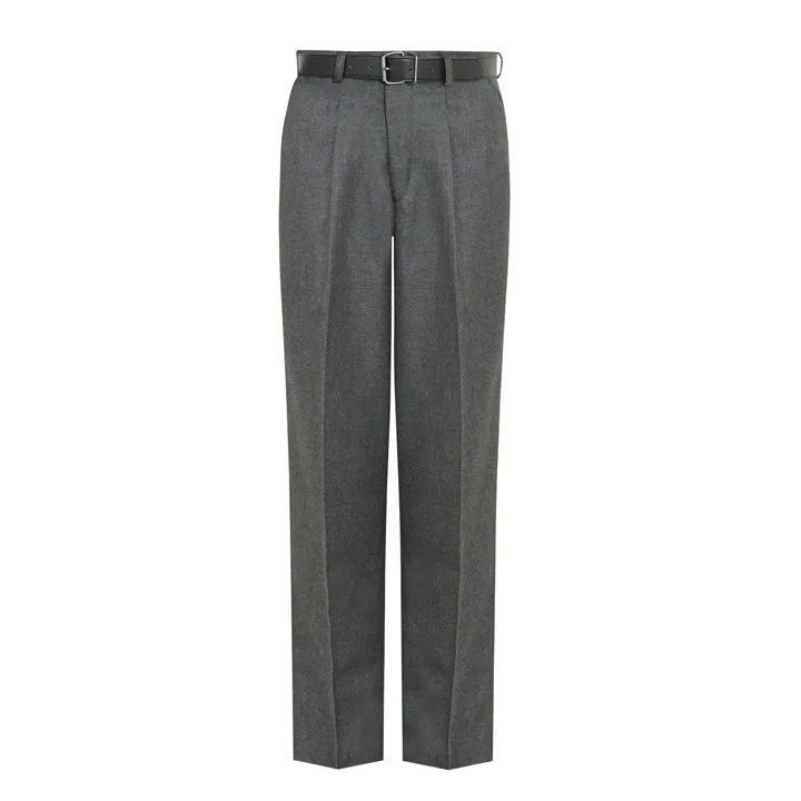 Regular Fit Senior School Trousers - Grey