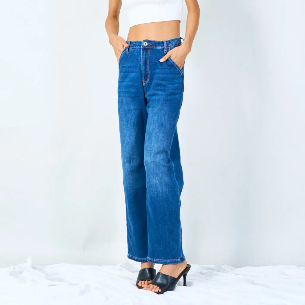 Relaxed fit casual jeans wholesale