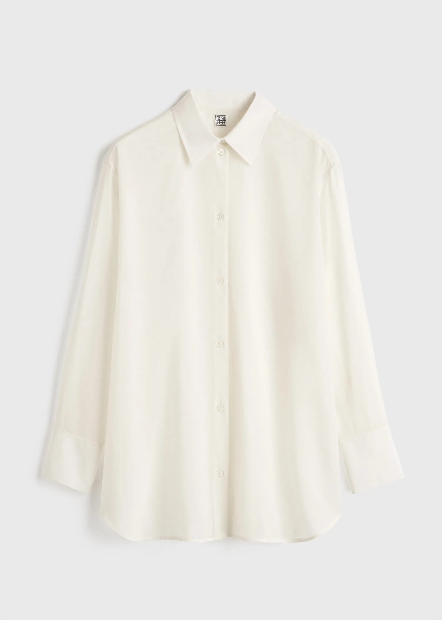 Relaxed voile shirt milk