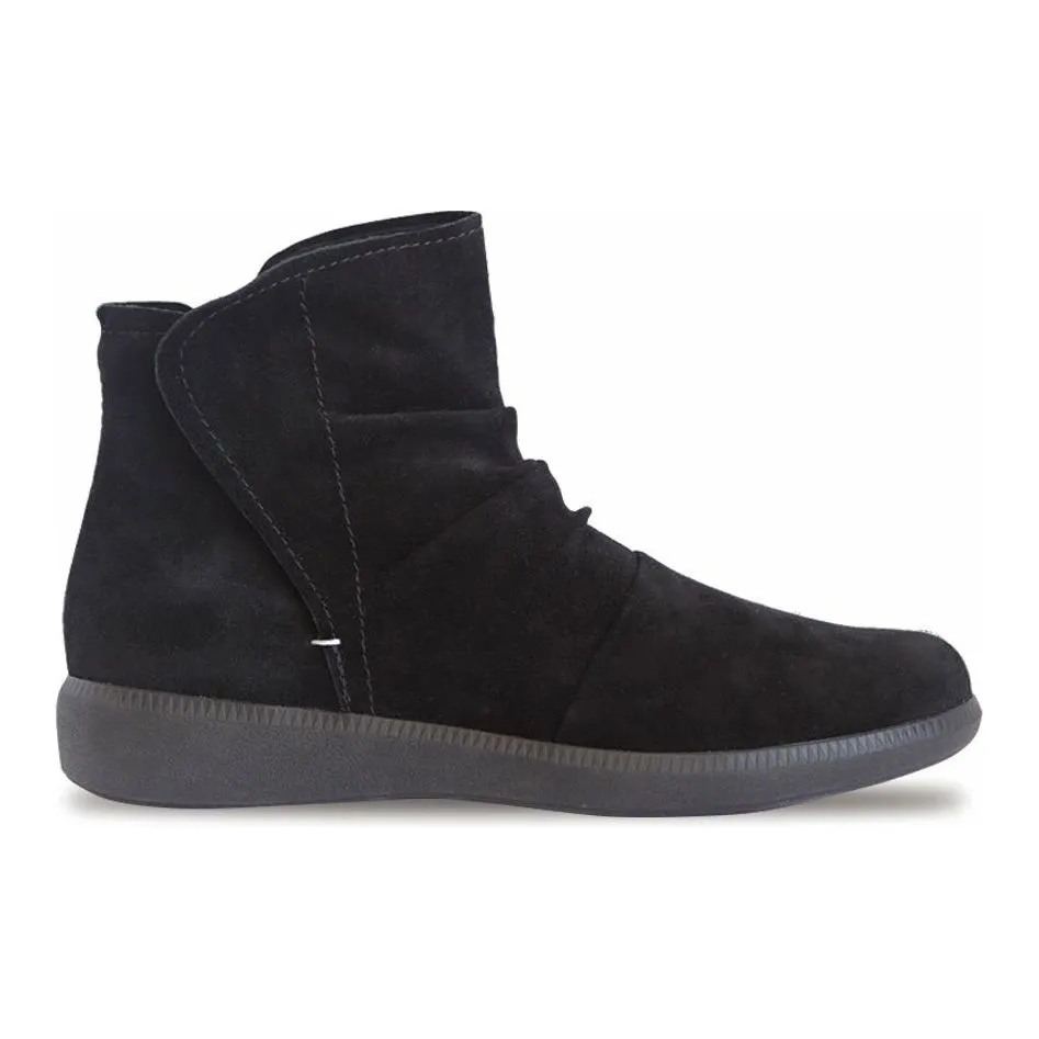 Scout Suede Black Ankle Boots