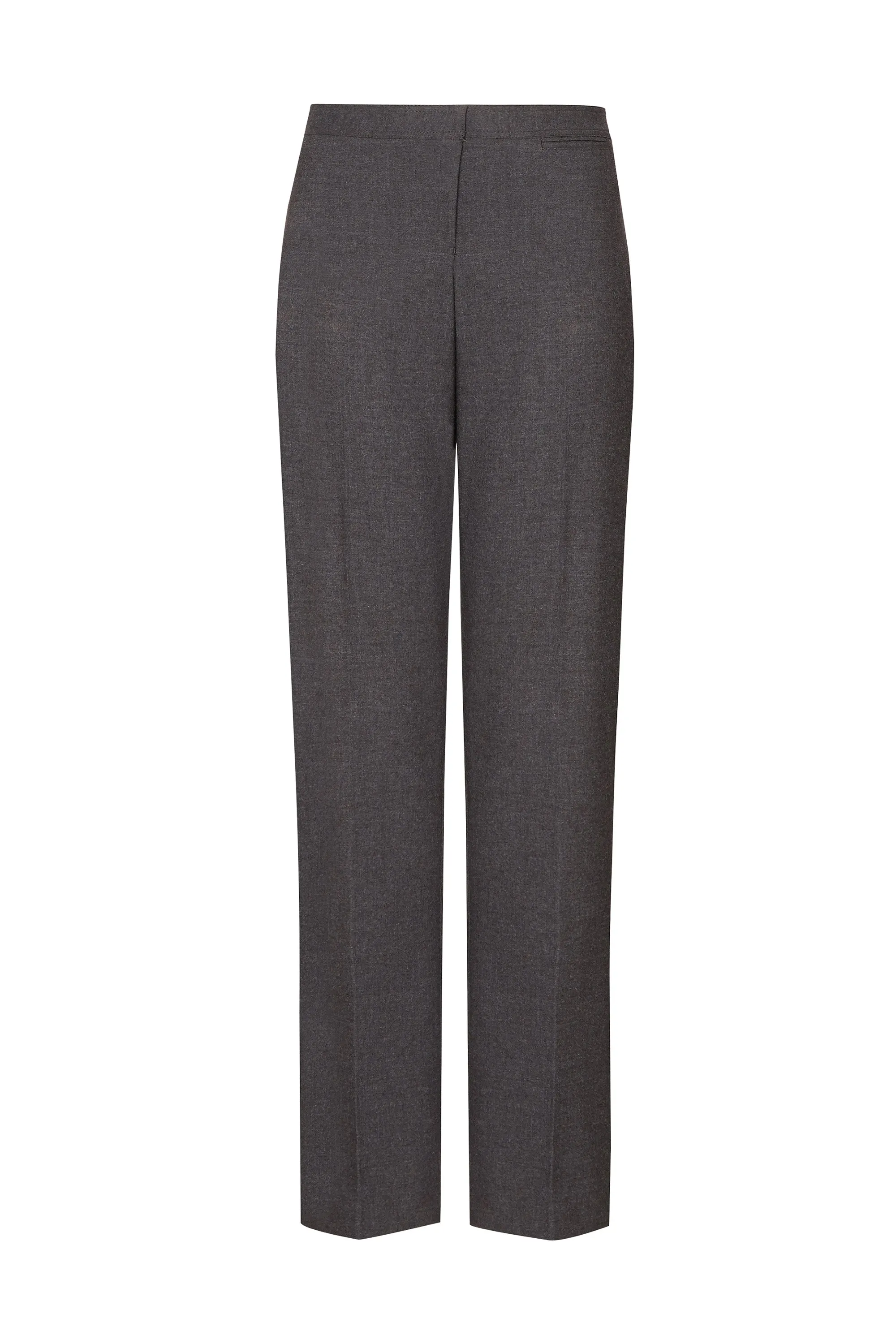 Senior Girls' Regular Fit School Trousers - Grey