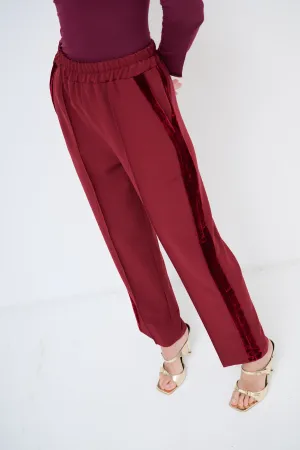 Straight-leg elastic trousers wholesale