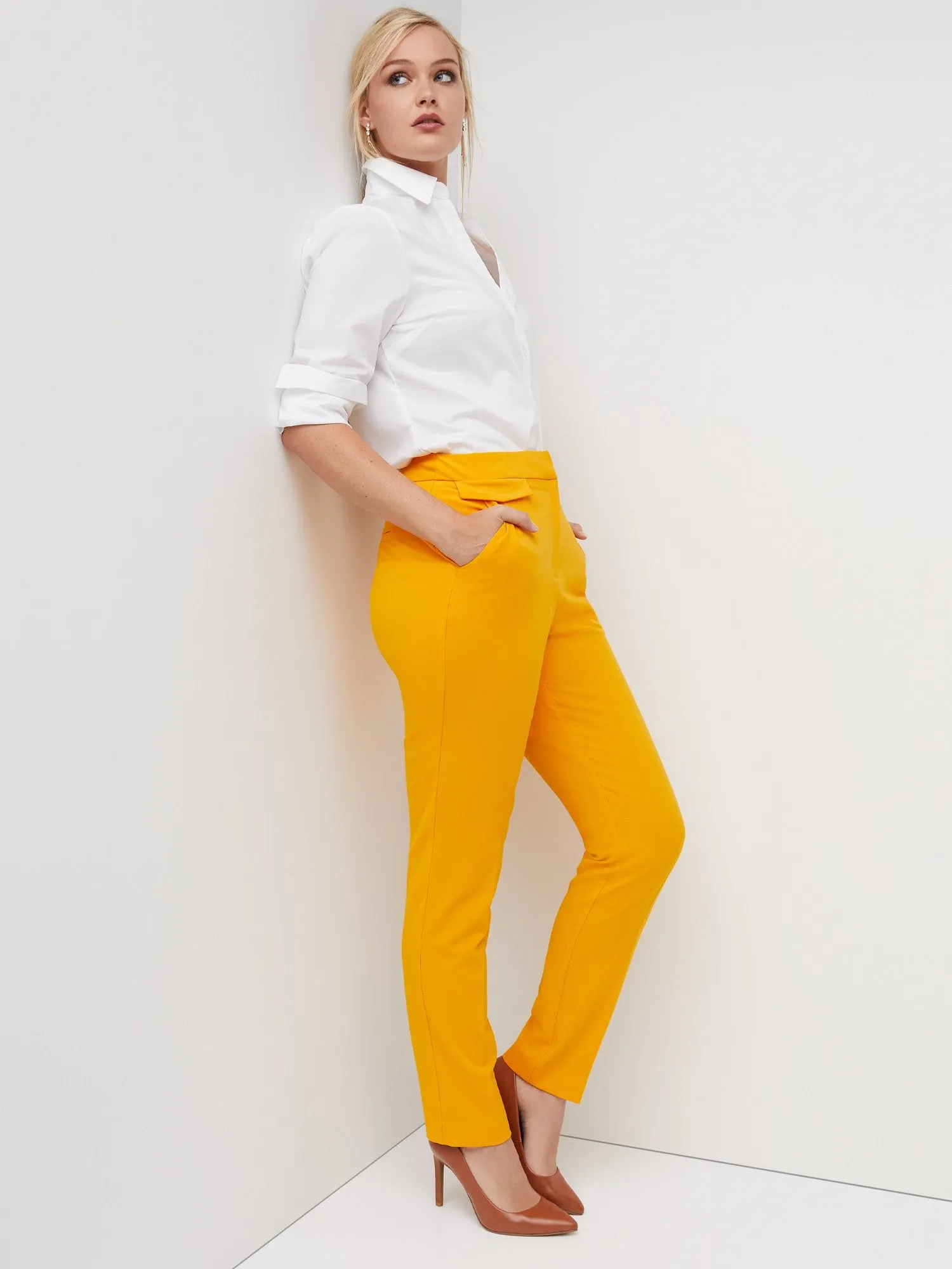 Tall Mid-Rise Slim-Leg Pant - Essential Stretch