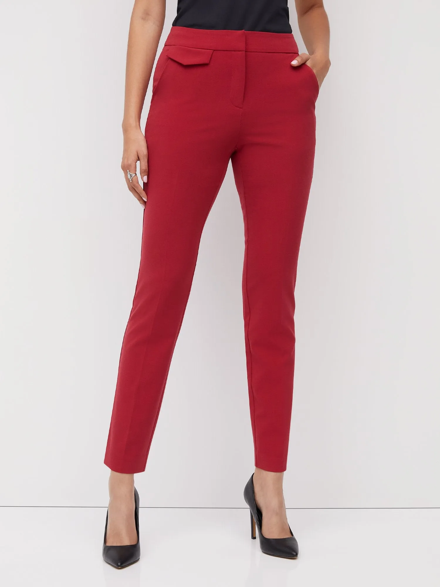 Tall Mid-Rise Slim-Leg Pant - Essential Stretch