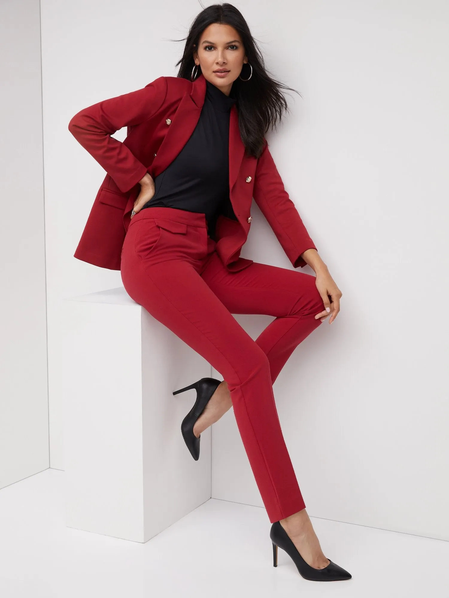 Tall Mid-Rise Slim-Leg Pant - Essential Stretch