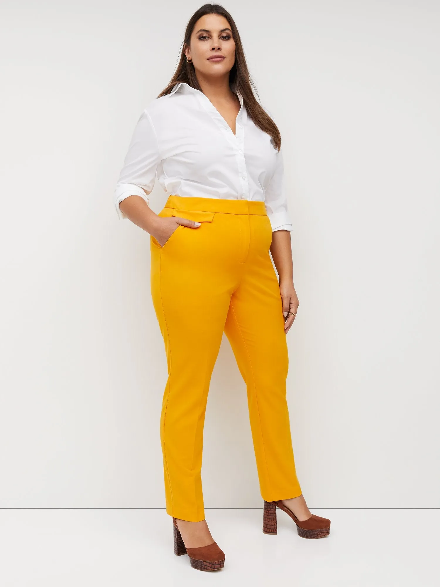 Tall Mid-Rise Slim-Leg Pant - Essential Stretch