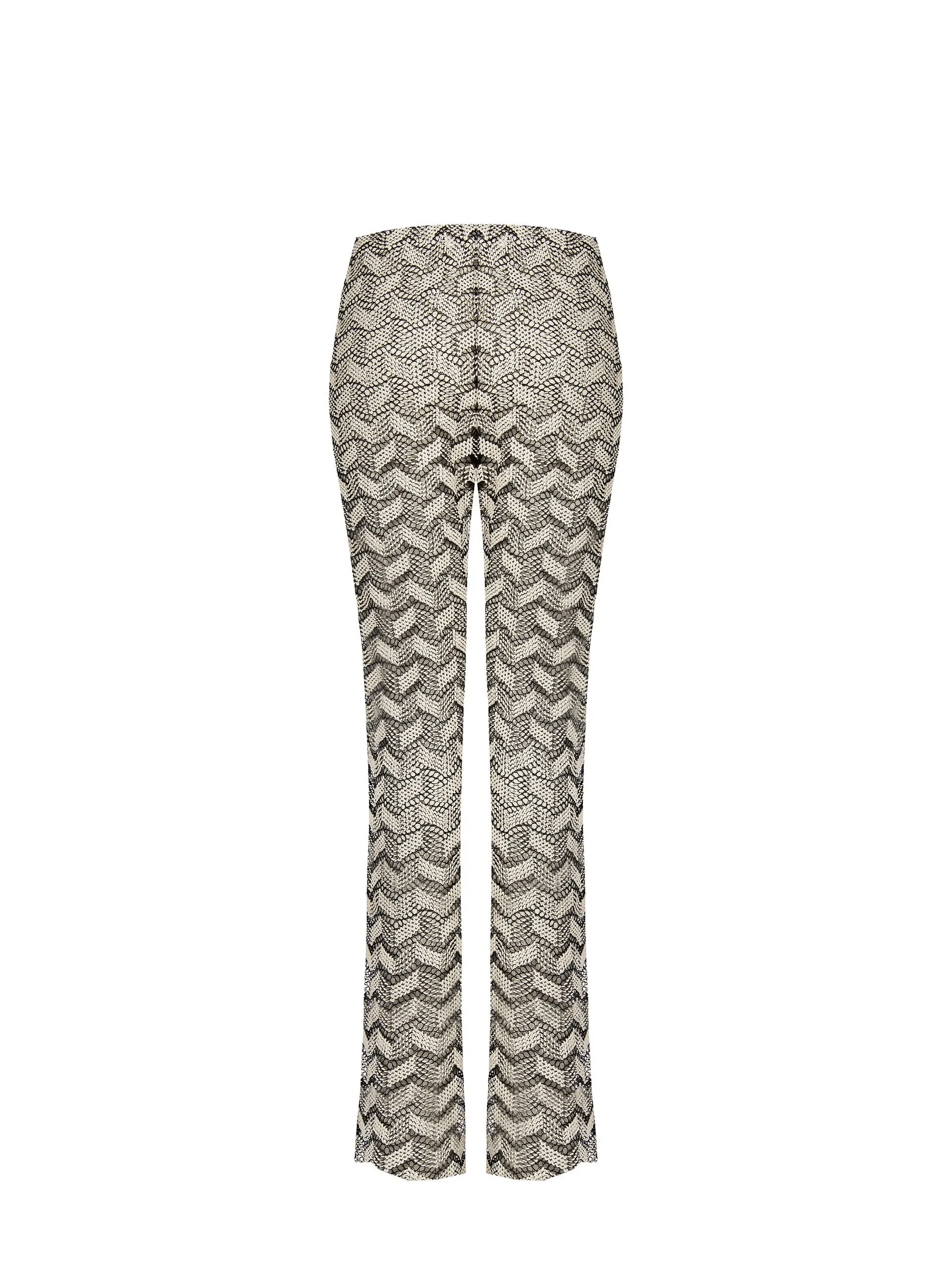 Two-Tone Knitted Trousers