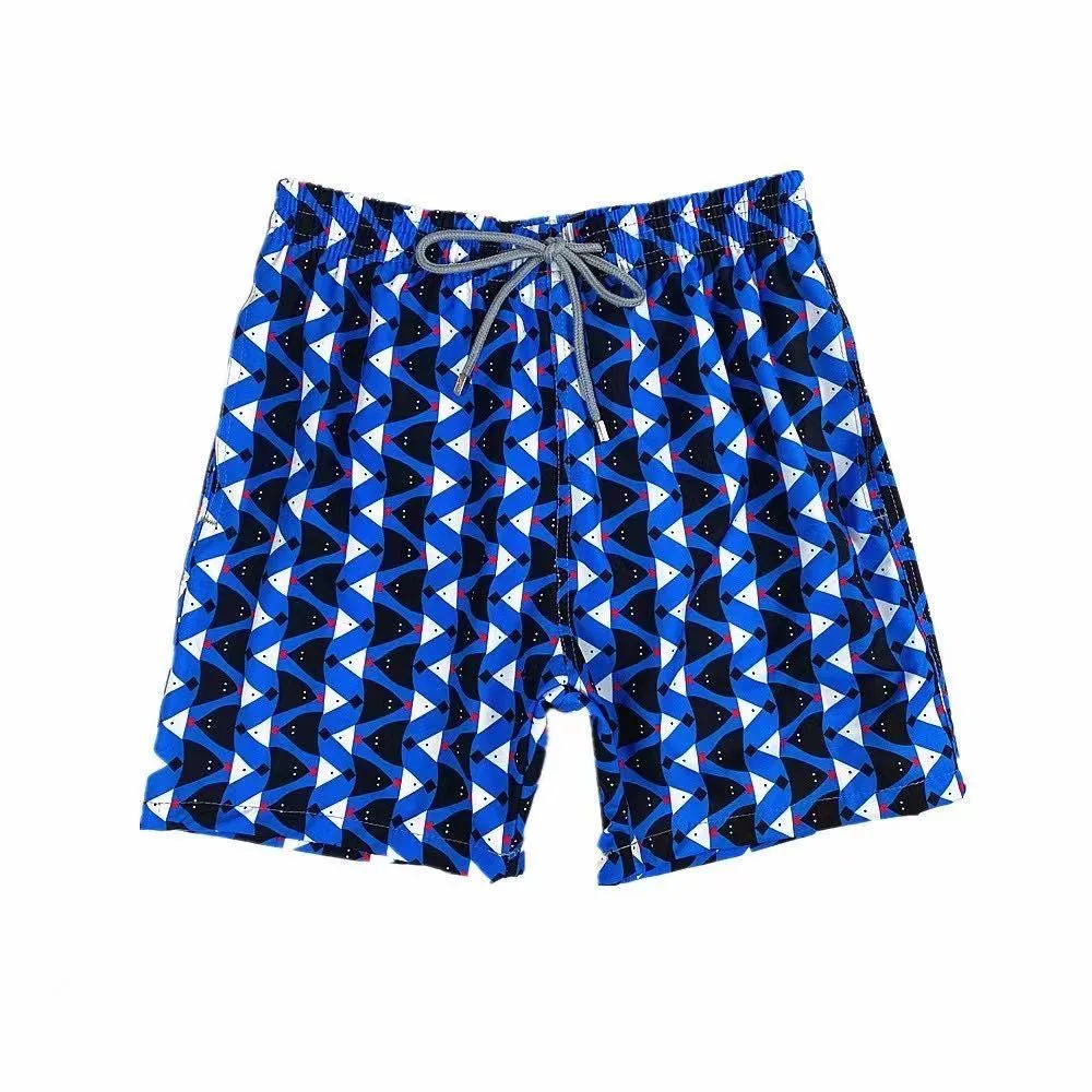 Vilebre Floral Print Short-Blue