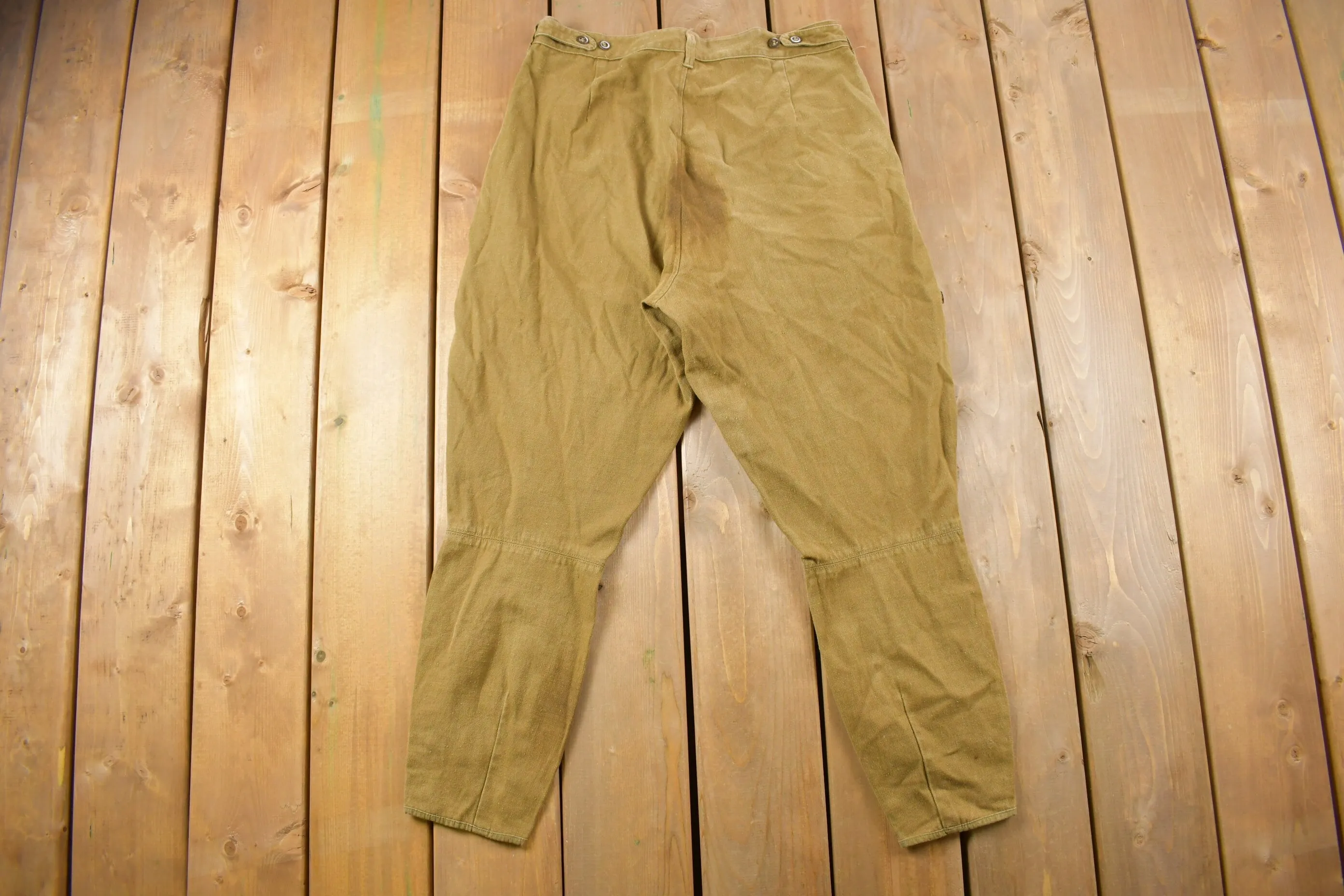 Vintage 1990s Military Brown Cargo Pants Size 32 x 26