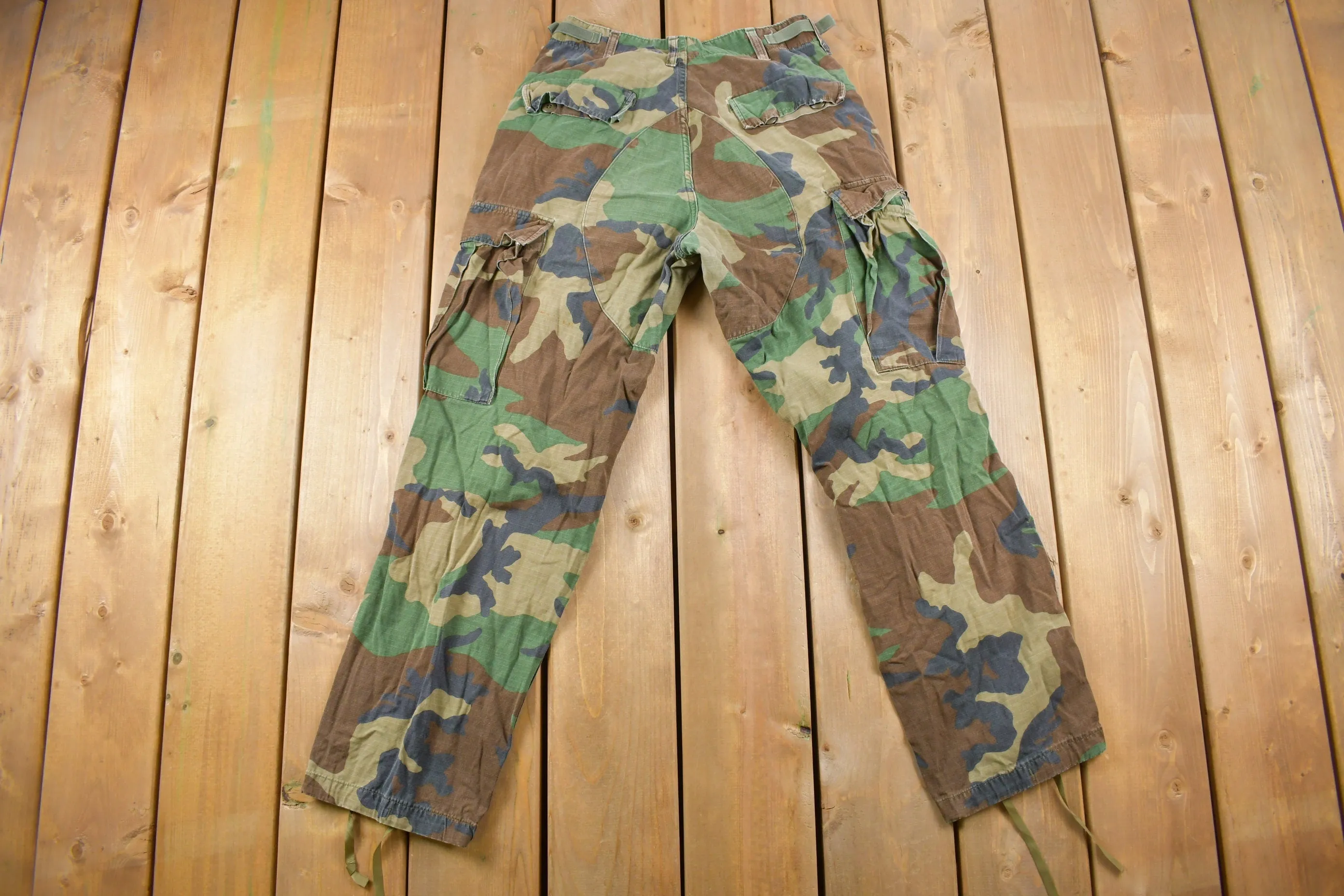 Vintage 2001 US Army Military Camouflage Cargo Pants Size 29 x 28