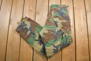 Vintage 2001 US Army Military Camouflage Cargo Pants Size 29 x 28