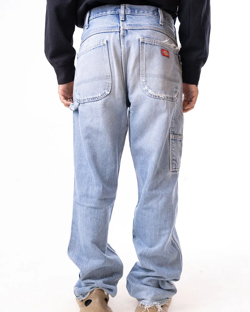 Vintage Dickies Faded Blue Denim Carpenter Pants