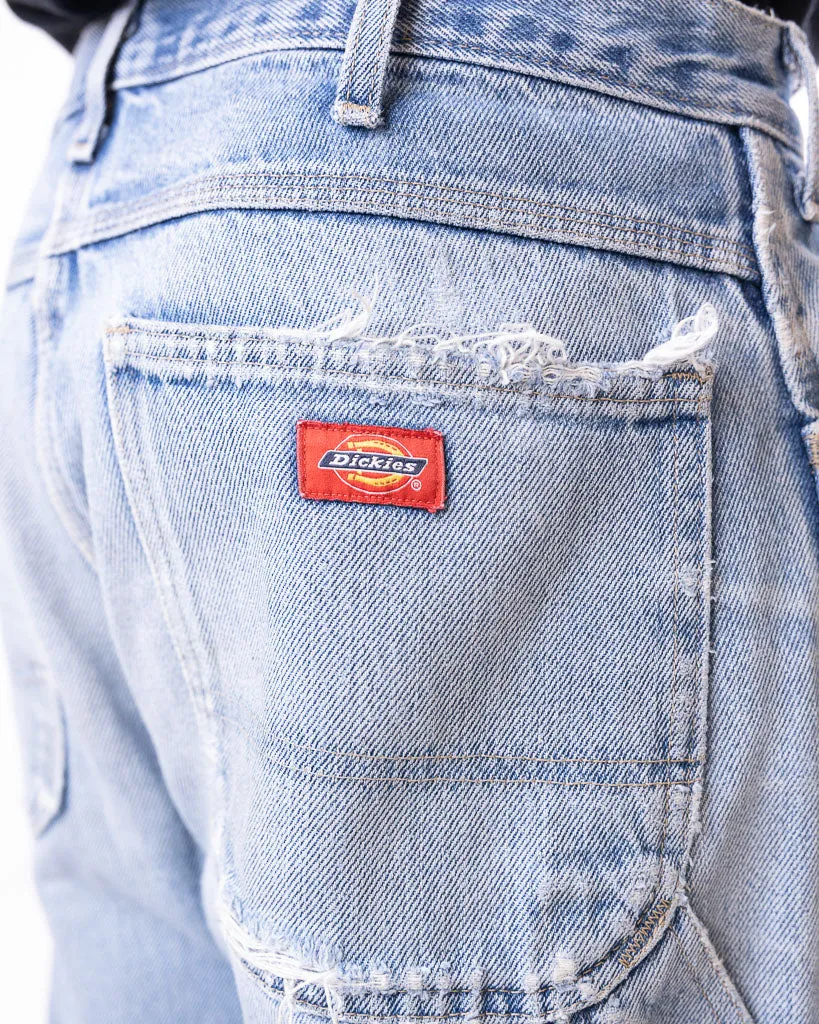 Vintage Dickies Faded Blue Denim Carpenter Pants