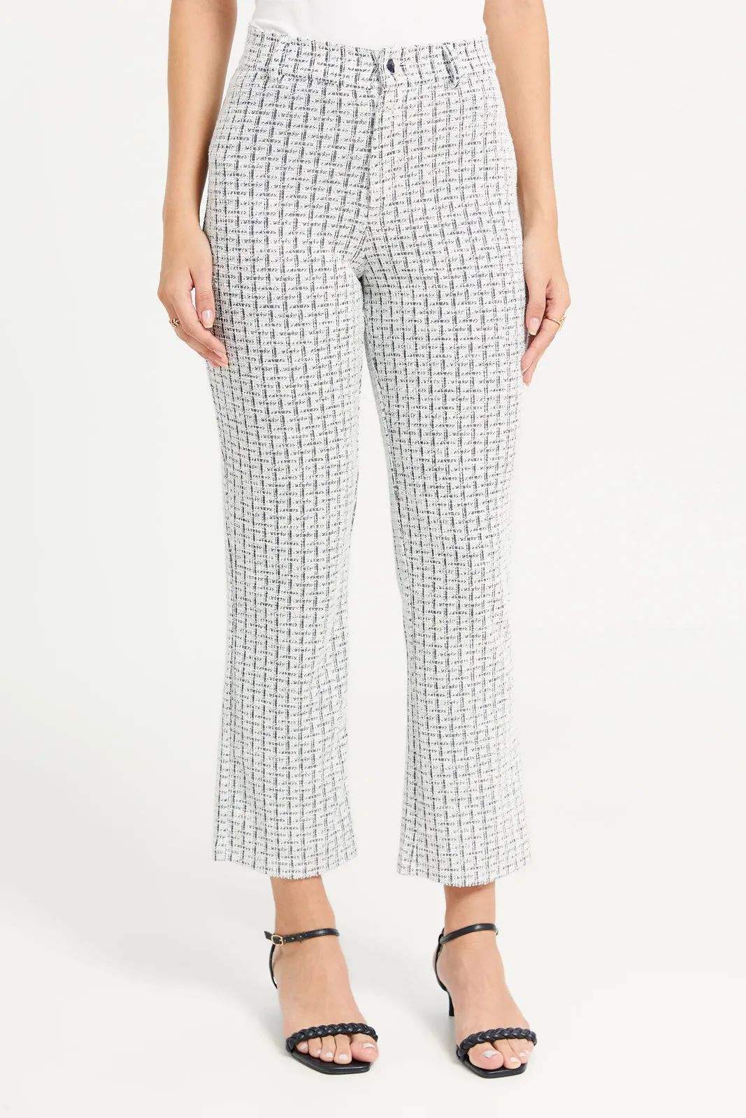 Women Multicolour Jacquard Trousers