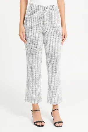 Women Multicolour Jacquard Trousers