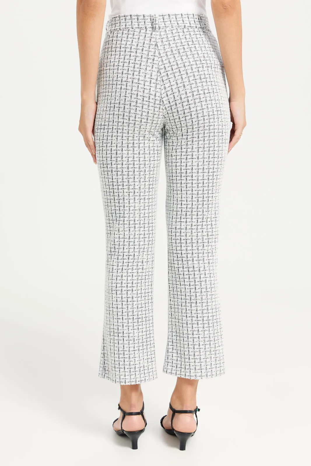 Women Multicolour Jacquard Trousers